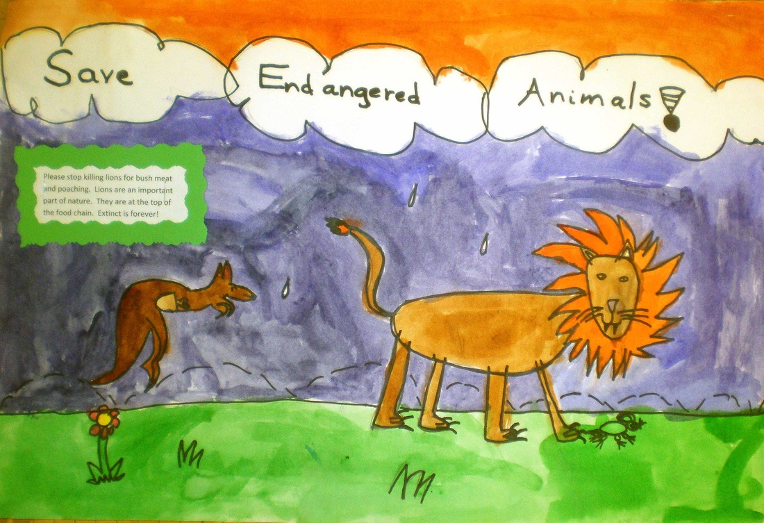 Endangered Animals Earth Day Posters - Artfingers: Art is Elementary